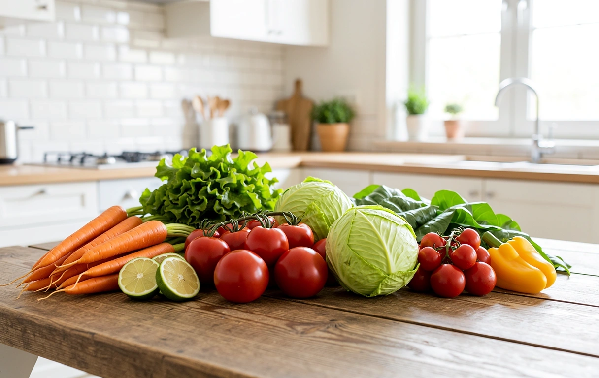 Frisches Gemüse als Symbol für gesunde Ernährung